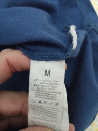 Camiseta premamá sin mangas azul