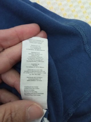 Camiseta premamá sin mangas azul