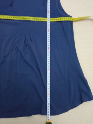 Camiseta premamá sin mangas azul