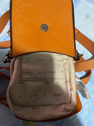 Bolso Guess Brynlee Mini Convertible Naranja