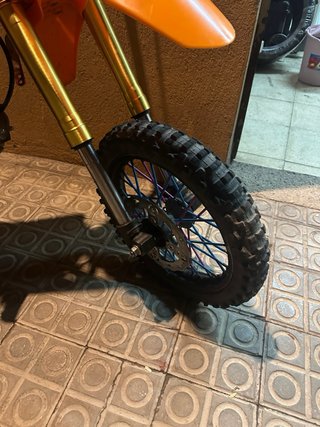 Moto Pik Bak Motocross Naranja/Blanco