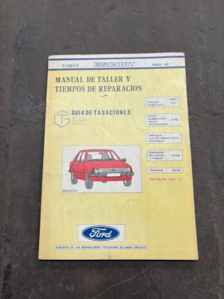 Manual Taller Ford Escort (I, II, III) Abril 1982