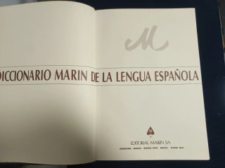 Diccionario Marín de la lengua española vol. 1