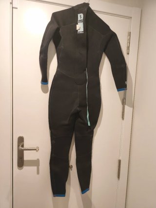Traje de neopreno mujer S negro/azul