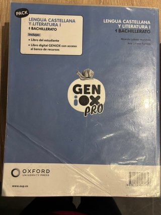 Lengua castellana y literatura I. Libro del est...