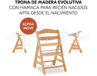 Trona evolutiva y hamaca recién nacido