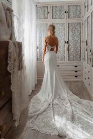 Vestido de Novia Sirena con Encaje