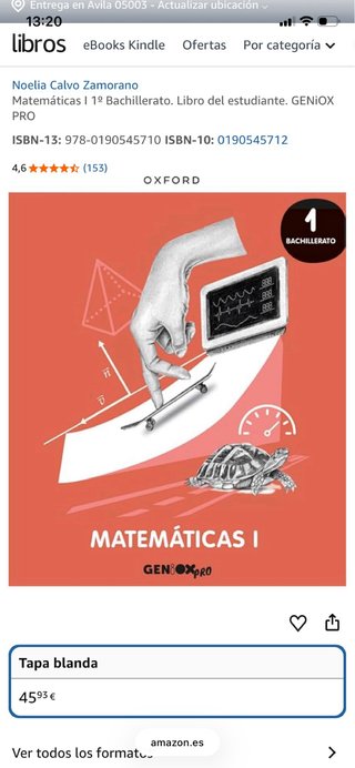 Matemáticas I 1 Bachillerato : Geniox