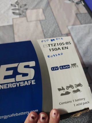 Batería Moto EnergySafe 12V 8.6Ah