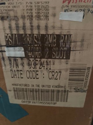 PC vintage IBM PS/1 386SX (1991) Completo
