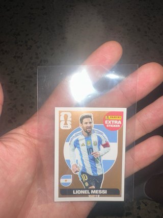 Cromo Extra Messi bronce Mundial Panini