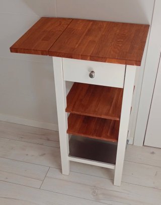 Mesa auxiliar cocina madera y metal
