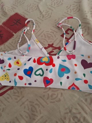 Bikini infantil 11-12 años corazones