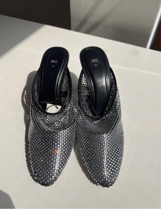 Zapatos Zara Strass Talla 41 Nuevos