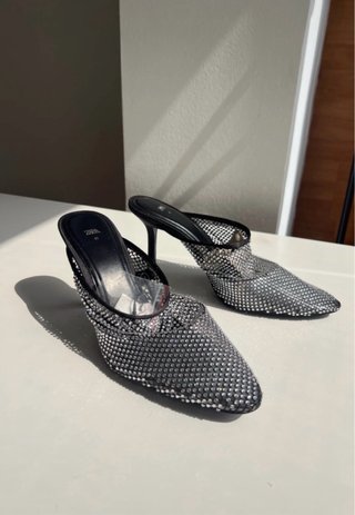 Zapatos Zara Strass Talla 41 Nuevos