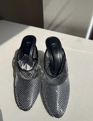 Zapatos Zara Strass Talla 41 Nuevos