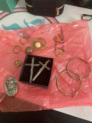 Lote Bisutería Corazón Malakita y Anillo