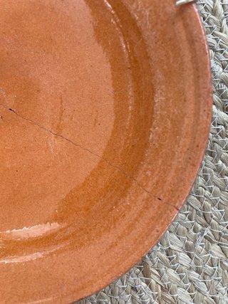9 platos antiguos de terracota