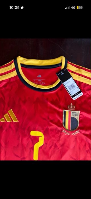 Maglia Belgio De Bruyne 7 Rossa Mondiali