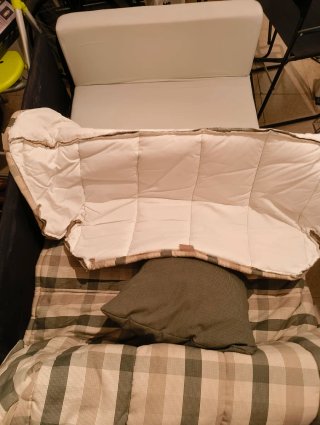 Sofá Muebles Calí tela cuadros