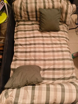 Sofá Muebles Calí tela cuadros