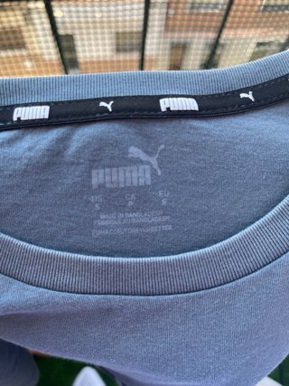 Camiseta Puma Gris Logo Amarillo