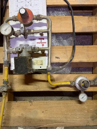 Cuadro de gas con manómetro 0-10v
