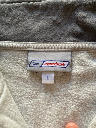 Sudadera Reebok Vintage Beige Media Cremallera