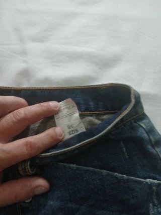 Pantaloni jeans uomo corti Richmond blu