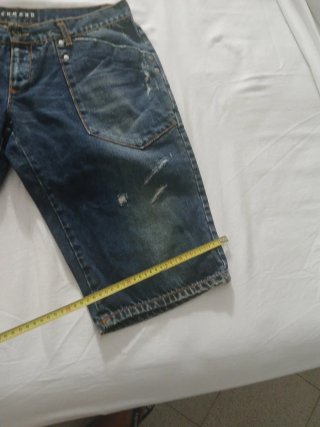 Pantaloni jeans uomo corti Richmond blu