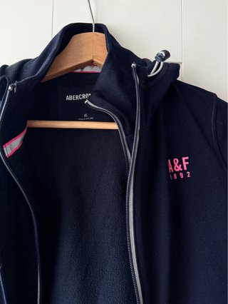Abercrombie & Fitch Chaqueta Deportiva Azul Talla