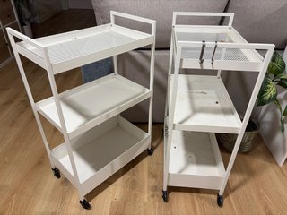 Carrito Blanco IKEA Nissafors