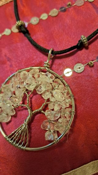 Collar Árbol de la Vida con Cristales