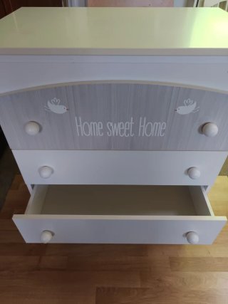 Cómoda cambiador bebé Home sweet Home,