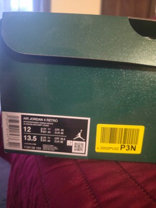 Jordan 4 Retro Oxidized Green - Taglia 46 (US 12)