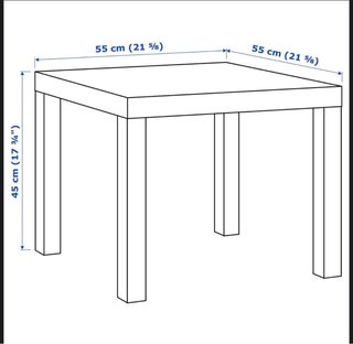 Mesa auxiliar blanca Ikea Lack