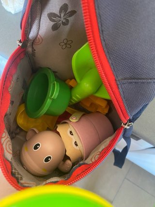 Mochila guardería oso azul