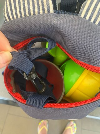 Mochila guardería oso azul