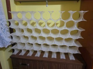 Botellero modular plástico transparente