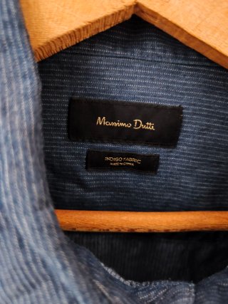 Camisa Massimo Dutti Gris Rayas XL Lote de 3