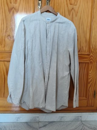 Camisa Massimo Dutti Gris Rayas XL Lote de 3