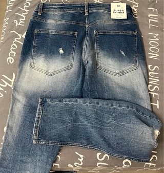 Pantalón Vaquero Skinny Bershka Talla 40