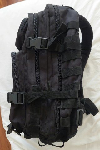Mochila Táctica Mil-Tec Negra 20L