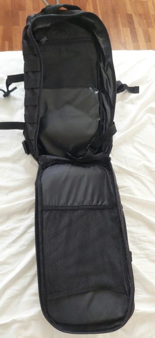 Mochila Táctica Mil-Tec Negra 20L