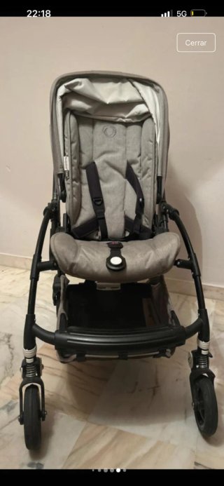 Silla de paseo Bugaboo Bee 5 Gris con chasis negro