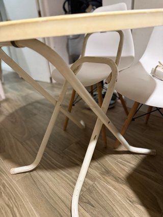 Mesa redonda plegable