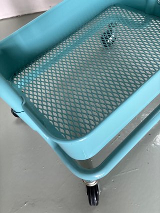 Carrito IKEA RÅSKOG turquesa 3 bandejas