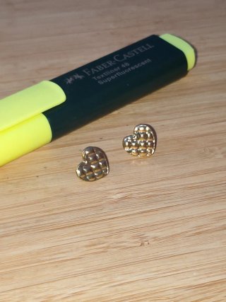 Pendientes Corazón Dorados