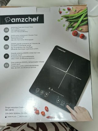 Placa Inducción Portátil Amzchef 2000W