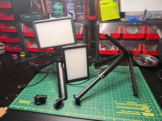Pack 2 Luces LED Video 5600K USB